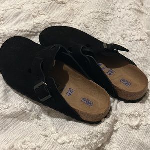 BRIKENSTOCK BOSTON BLACK SIZE 41 NARROW NWT